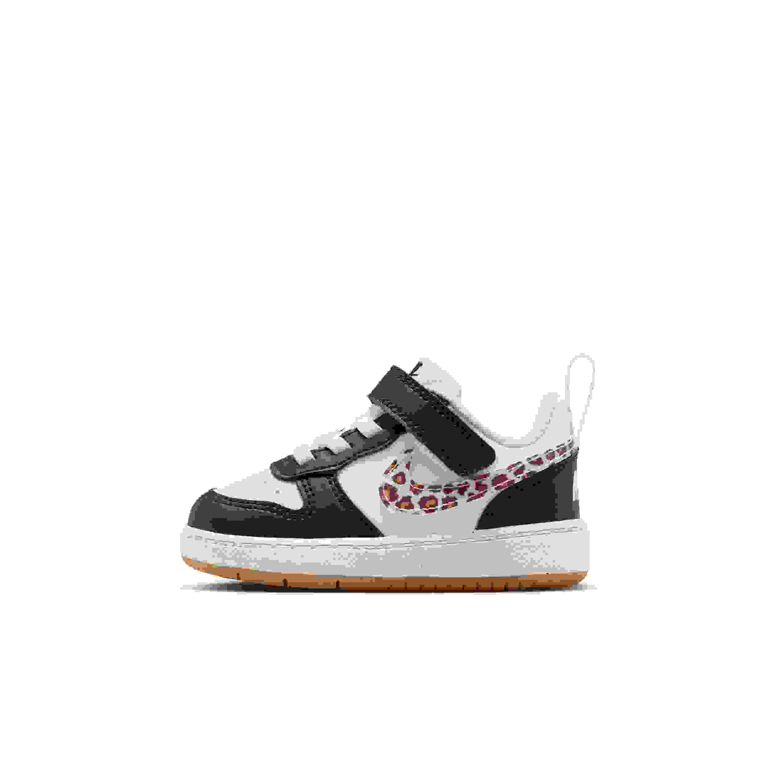 Nike Court Borough Low Infant Girls' "Black/White/Gum Medium Brown/White" Shoe